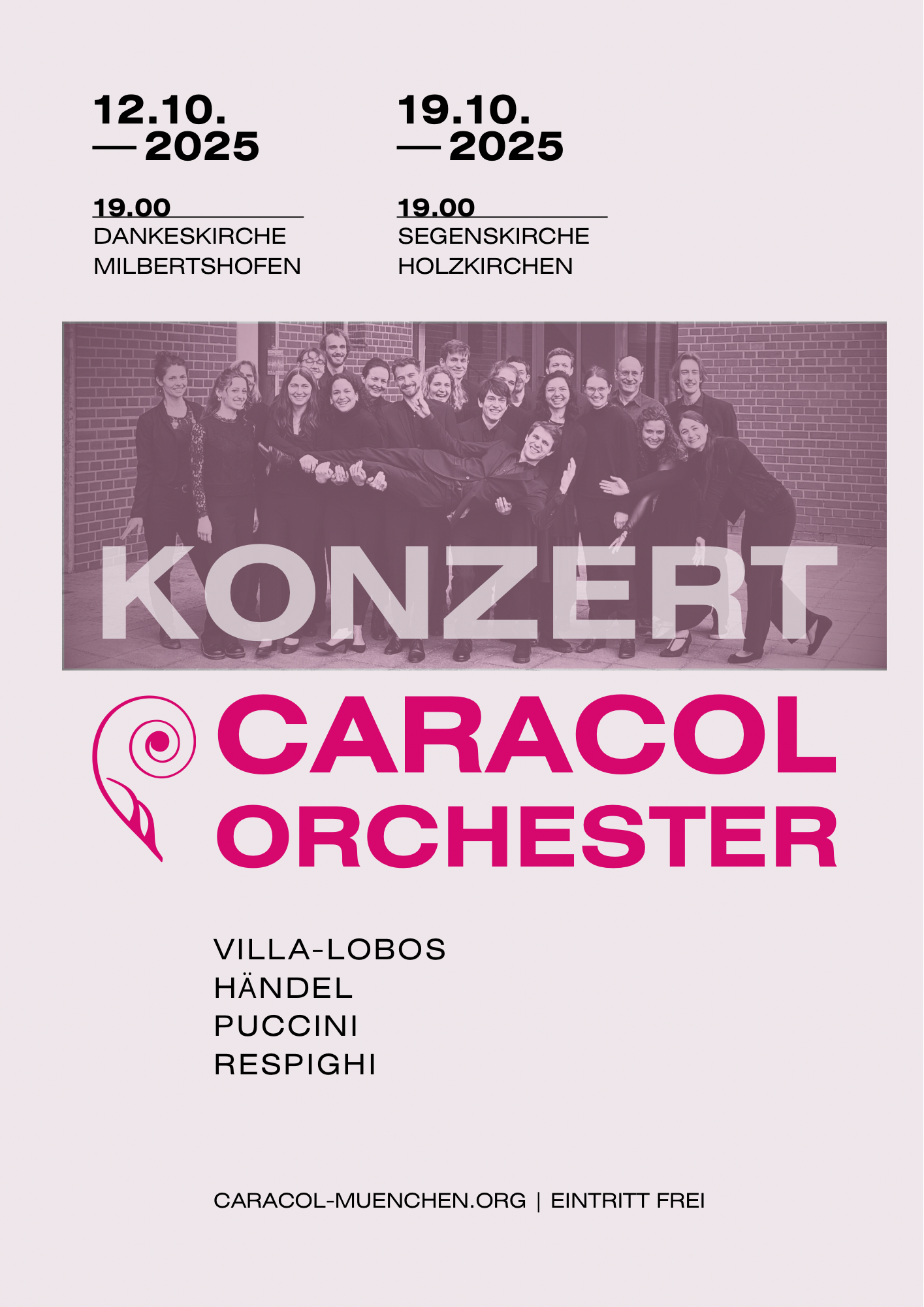 Konzertplakat Herbst 2025