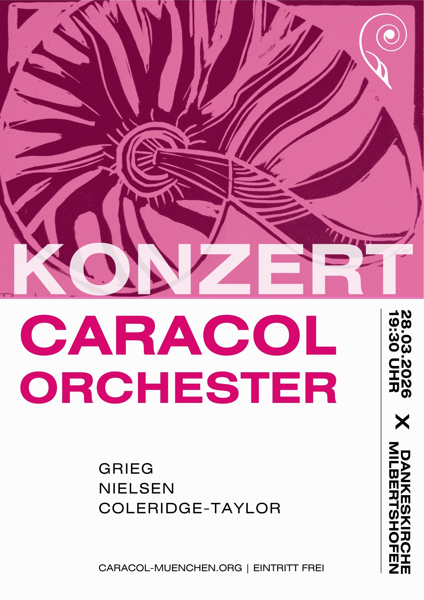 Konzertplakat Frühjahr 2026